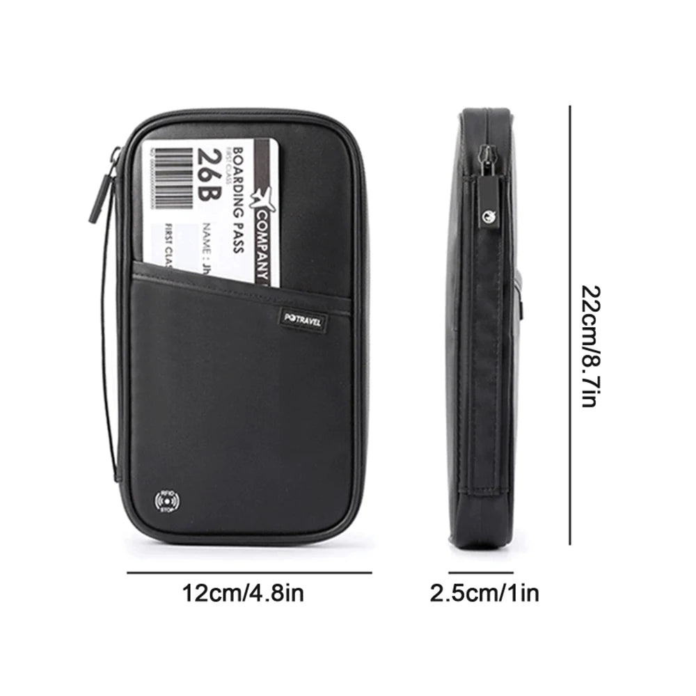 Travel Wallet Passport Credit Card Holder Organizer Bag Abroad Ticket bag Cash Holder Document Purse Pack Clutch Storage Bag