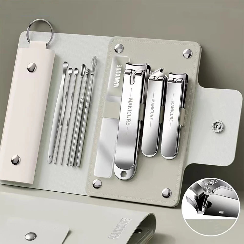 Hot 6/10Pcs Portable Manicure Sets Pedicure Kits Nail Clipper Set Personal Care Tools Gift for Relatives Friends Families Travel