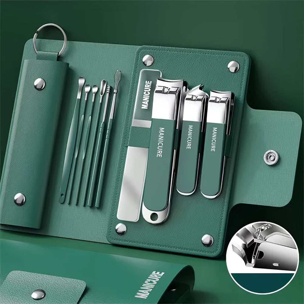 Hot 6/10Pcs Portable Manicure Sets Pedicure Kits Nail Clipper Set Personal Care Tools Gift for Relatives Friends Families Travel