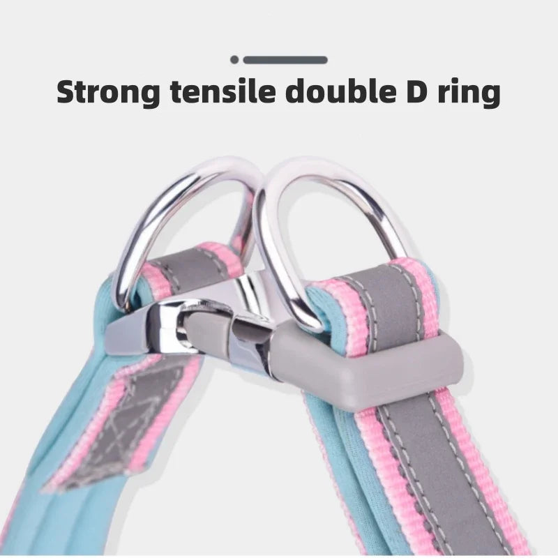 Adjustable Reflective Personalized Dog Collar Free Engraving Custom ID Collars Durable Puppy Collar for Small Medium Large Dogs