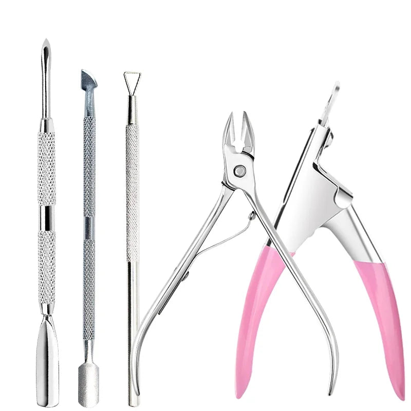 Manicure Tools Set With Nail File And Cuticle Pusher Gel Polish Kit Professional Nail Tools For Pedicure Nail Art Tools