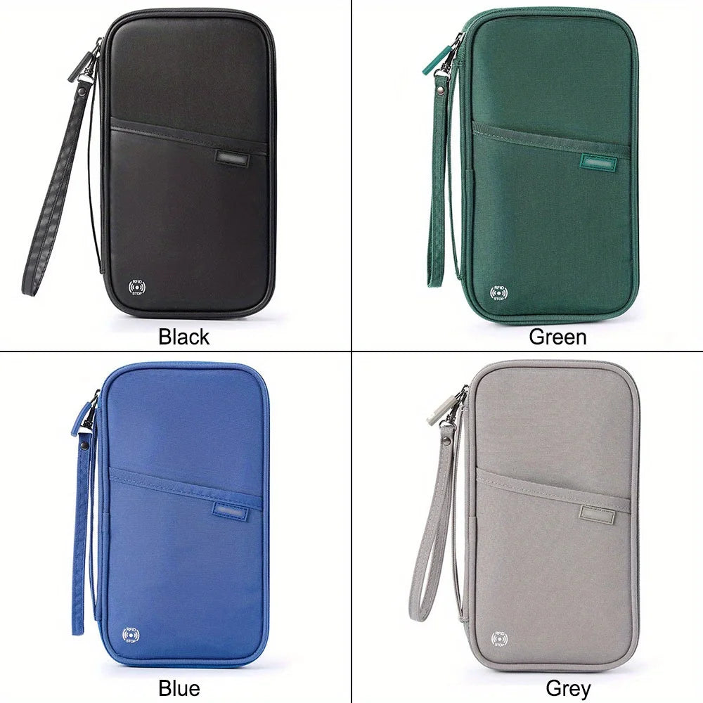 Travel Wallet Passport Credit Card Holder Organizer Bag Abroad Ticket bag Cash Holder Document Purse Pack Clutch Storage Bag