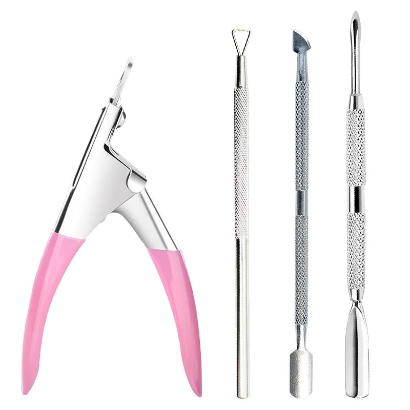 Manicure Tools Set With Nail File And Cuticle Pusher Gel Polish Kit Professional Nail Tools For Pedicure Nail Art Tools