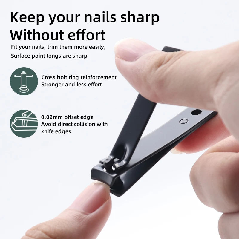 12/18/24pcs Manicure Set Nail Clippers Kit Professional Stainless Steel Nail Care Tools with Leather Travel Case