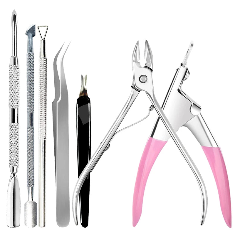 Manicure Tools Set With Nail File And Cuticle Pusher Gel Polish Kit Professional Nail Tools For Pedicure Nail Art Tools