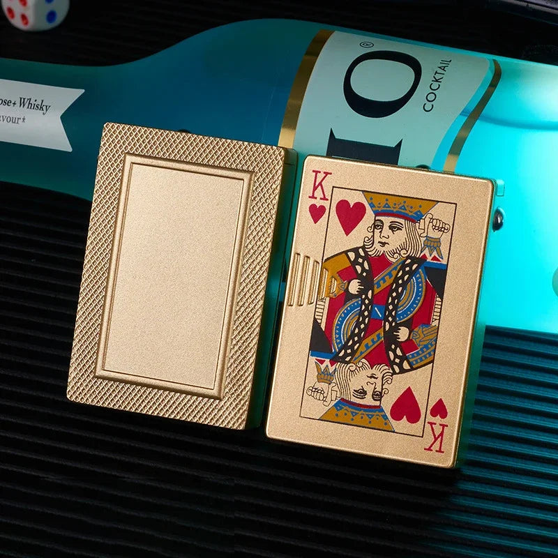 Jet Torch Lighter, Green Flame Ace Lighter, Refillable Butane Lighter,Ace of Spades Cool Lighter Windproof Poker Design Gift New