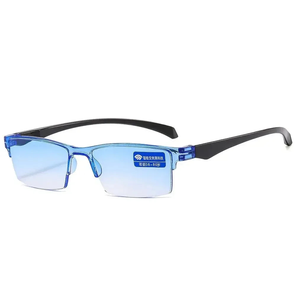 1PC Blue Light Glasses Rimless Smart Automatic Zoom Eyeglasses Men Women Optical Spectacle Reading Glasses Computer Goggles