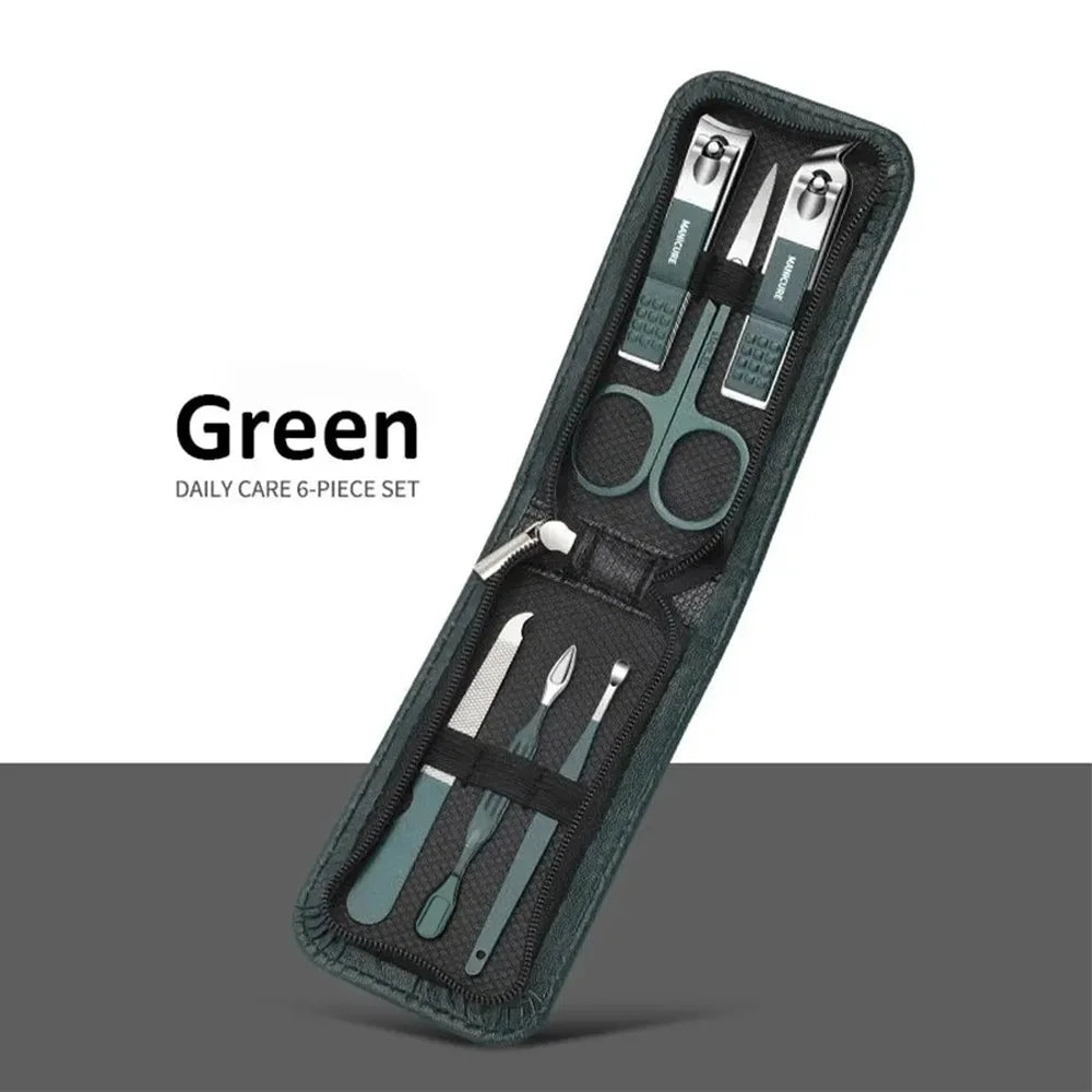 Hot 6/10Pcs Portable Manicure Sets Pedicure Kits Nail Clipper Set Personal Care Tools Gift for Relatives Friends Families Travel
