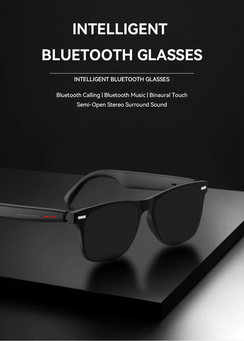 Smart Glasses Camera Remote Shoot Bluetooth Call Music Stereo Mic Men Touch Sunglasses AI Voice Assistant For Android IOS Phone
