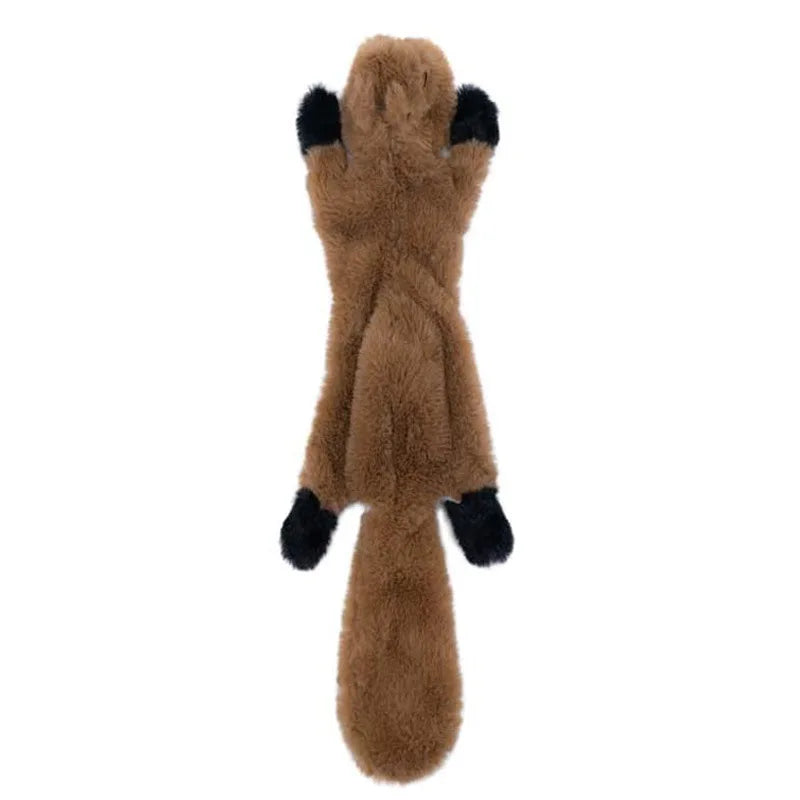 New Fun Stuffed Animal-Shaped Dog Toys Squeak Pet Wolf Rabbit  Plush Small And Medium Dog Chew Squeaky Toy Pet Accessories