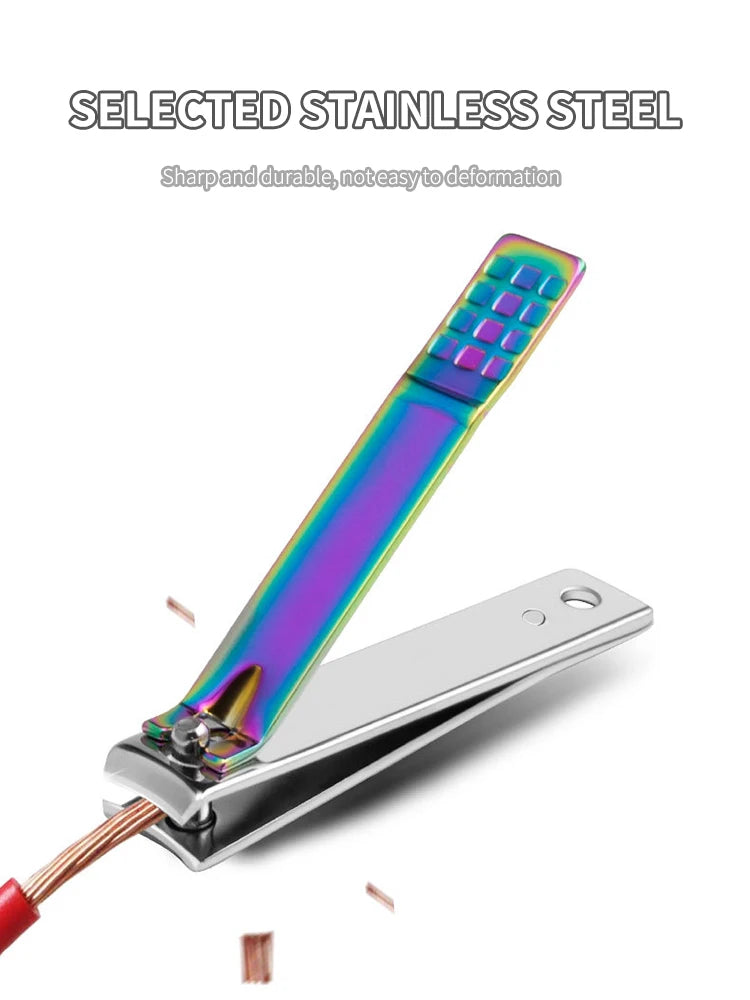 Rainbow Manicure Kits 18 Pcs Nail Clippers for Women Gift Women's Rainbow Leather Manicure Set 18-RainbowManicure Kits