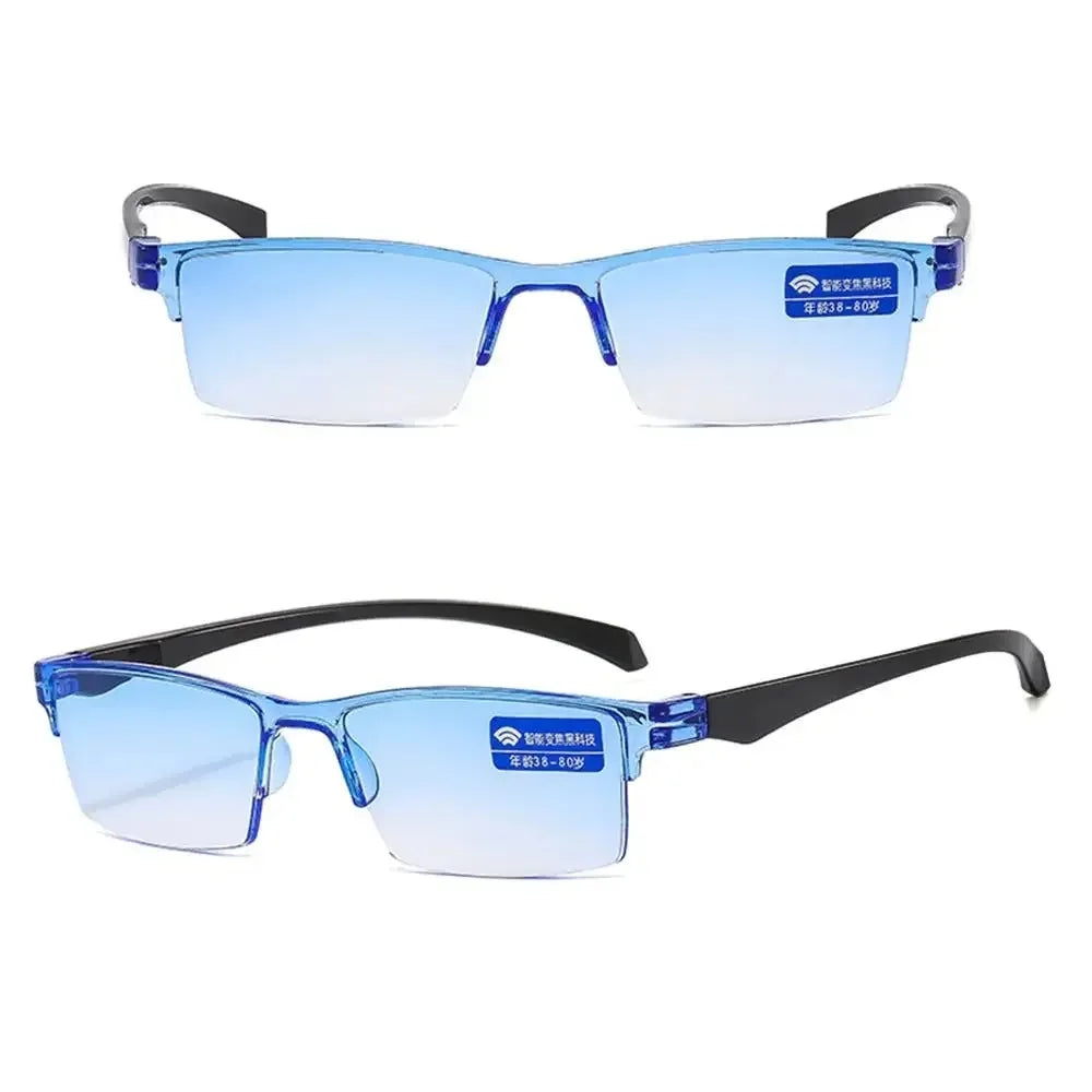 1PC Blue Light Glasses Rimless Smart Automatic Zoom Eyeglasses Men Women Optical Spectacle Reading Glasses Computer Goggles