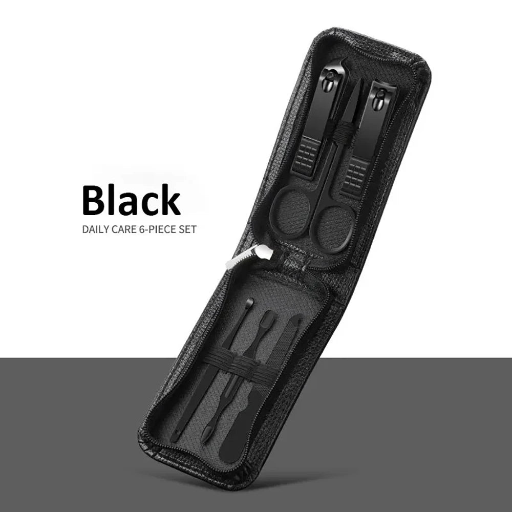 Hot 6/10Pcs Portable Manicure Sets Pedicure Kits Nail Clipper Set Personal Care Tools Gift for Relatives Friends Families Travel