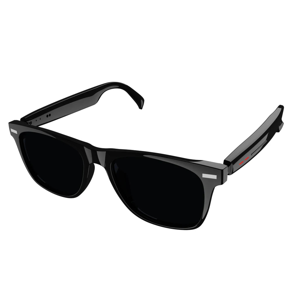 Smart Glasses Camera Remote Shoot Bluetooth Call Music Stereo Mic Men Touch Sunglasses AI Voice Assistant For Android IOS Phone