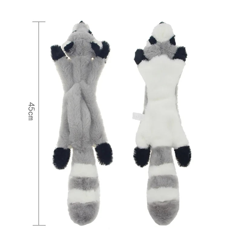 New Fun Stuffed Animal-Shaped Dog Toys Squeak Pet Wolf Rabbit  Plush Small And Medium Dog Chew Squeaky Toy Pet Accessories