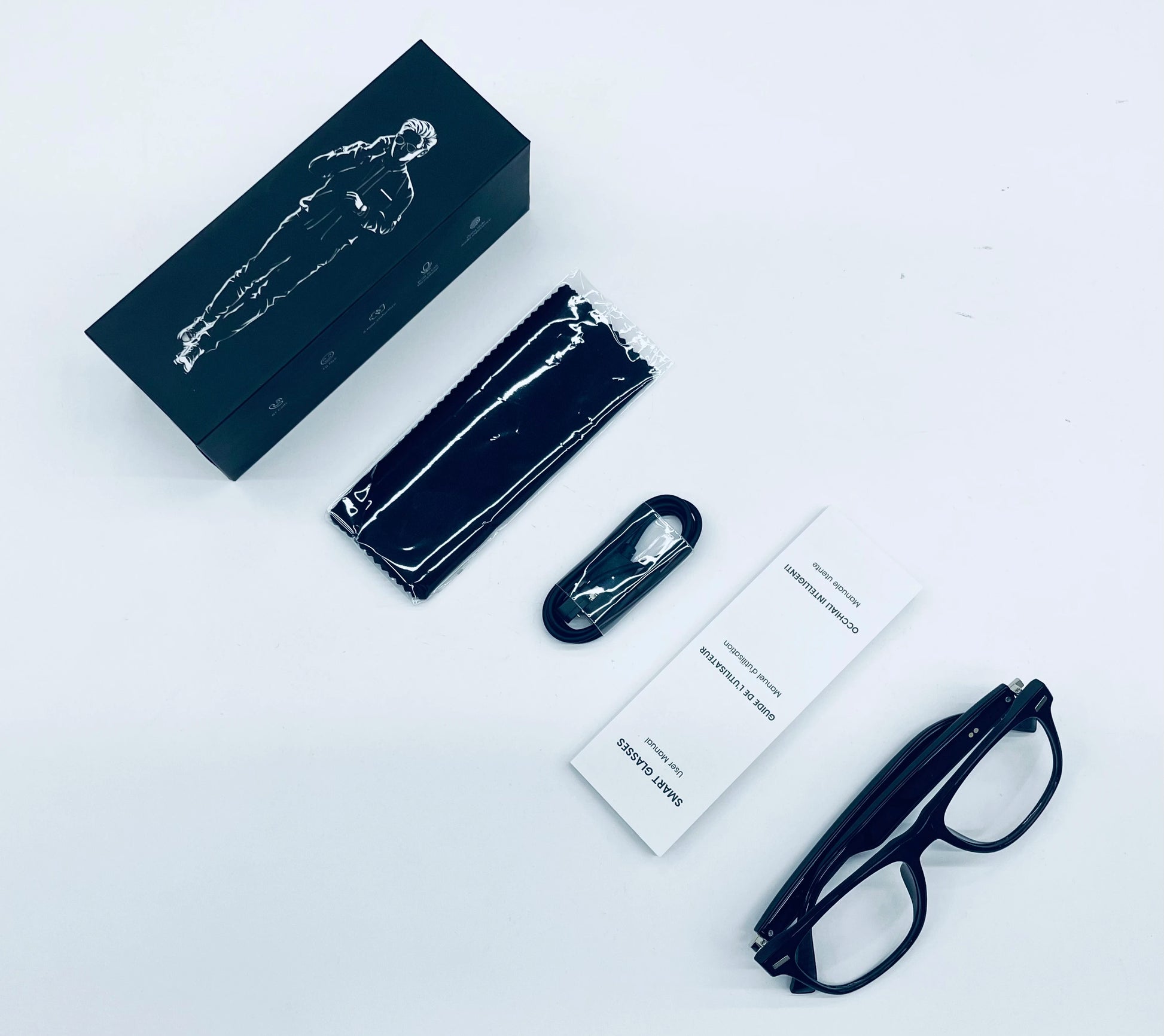 Smart Glasses Camera Remote Shoot Bluetooth Call Music Stereo Mic Men Touch Sunglasses AI Voice Assistant For Android IOS Phone