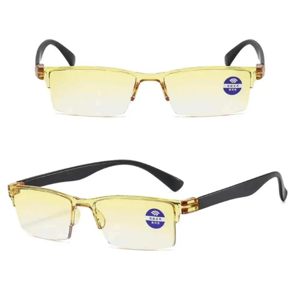 1PC Blue Light Glasses Rimless Smart Automatic Zoom Eyeglasses Men Women Optical Spectacle Reading Glasses Computer Goggles